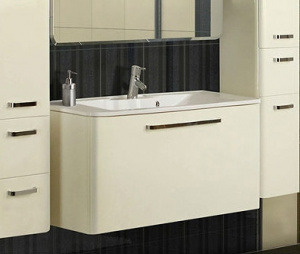 Тумба с раковиной Акватон Валенсия 110 белый жемчуг Тумба с раковиной Акватон Валенсия 110 белый жемчуг