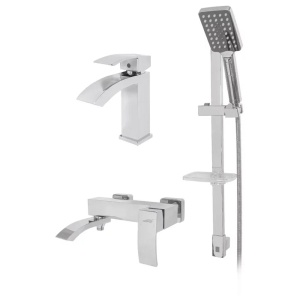 Набор для ванны 3 в 1 Hansberge H7077C, хром