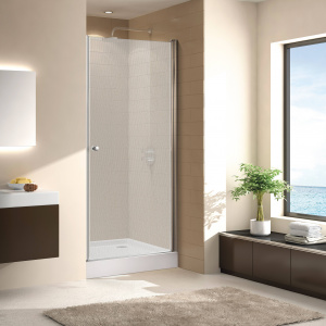 Душевая дверь в нишу Cezares ECO-O-B-1-85-P-Cr стекло punto Душевая дверь в нишу Cezares ECO-O-B-1-85-P-Cr стекло punto