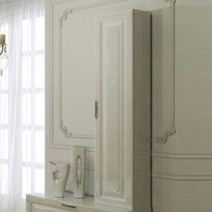 Шкаф-пенал Aqwella 5 stars Империя П35 подвесной белый глянец Шкаф-пенал Aqwella 5 stars Империя П35 подвесной белый глянец