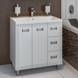 Тумба с раковиной Runo Карат 80 Тумба с раковиной Runo Карат 80