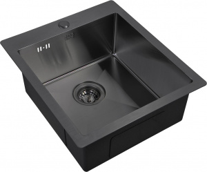 Мойка кухонная Zorg Inox PVD 4551 grafit Мойка кухонная Zorg Inox PVD 4551 grafit
