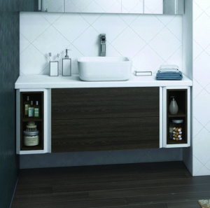 Тумба с раковиной Акватон Брук 120 (20+80+20) Тумба с раковиной Акватон Брук 120 (20+80+20)