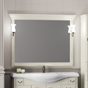 Зеркало Opadiris Риспекто 120 слоновая кость Зеркало Opadiris Риспекто 120 слоновая кость