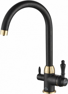 Смеситель Steel Hammer SH 723 BLACK BR для кухонной мойки Смеситель Steel Hammer SH 723 BLACK BR для кухонной мойки