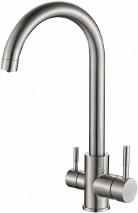 Смеситель Steel Hammer SH 713 INOX для кухонной мойки Смеситель Steel Hammer SH 713 INOX для кухонной мойки