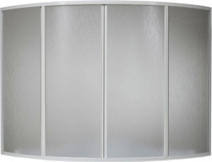 Шторка на ванну Bas Империал, Ирис 4 ств., пластик Шторка на ванну Bas Империал, Ирис 4 ств., пластик