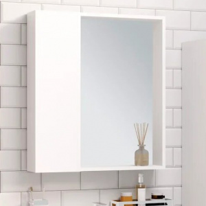 Зеркало-шкаф Runo Манхэттен 65, белое Зеркало-шкаф Runo Манхэттен 65, белое