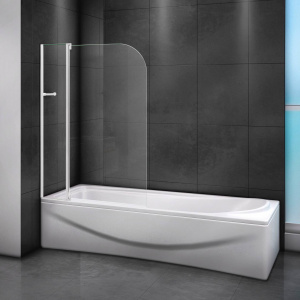 Шторка на ванну Cezares Relax V-11-100/140-C-Bi стекло прозрачное Шторка на ванну Cezares Relax V-11-100/140-C-Bi стекло прозрачное