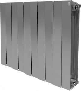 Радиатор биметаллический Royal Thermo Piano Forte 500 silver satin 10 секций, серебро Радиатор биметаллический Royal Thermo Piano Forte 500 silver satin 10 секций, серебро