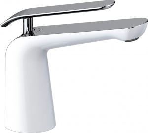 Смеситель Timo Olivia 3261/00-16F chrome / white для раковины Смеситель Timo Olivia 3261/00-16F chrome / white для раковины