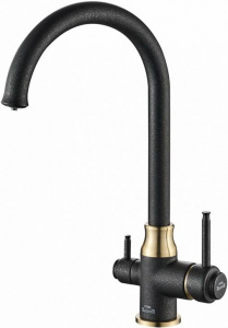 Смеситель Steel Hammer SH 763 BLACK BR для кухонной мойки Смеситель Steel Hammer SH 763 BLACK BR для кухонной мойки