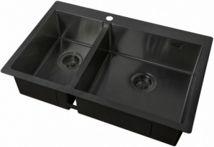 Мойка кухонная Zorg Light ZL R 780-2-510-R GRAFIT Мойка кухонная Zorg Light ZL R 780-2-510-R GRAFIT