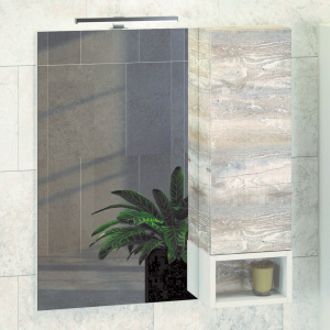 Зеркало-шкаф Comforty Турин 75 дуб бежевый Зеркало-шкаф Comforty Турин 75 дуб бежевый