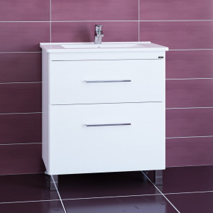 Тумба с раковиной СанТа Вегас 75 напольная, 2 ящика Тумба с раковиной СанТа Вегас 75 напольная, 2 ящика