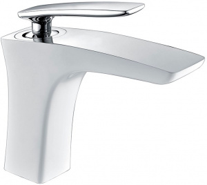 Смеситель Timo Helmi 4061/00-16F chrome - white для раковины Смеситель Timo Helmi 4061/00-16F chrome - white для раковины