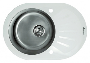 Мойка кухонная Seaman Eco Glass SMG-730W Мойка кухонная Seaman Eco Glass SMG-730W