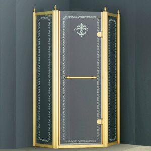 Душевой уголок Cezares Retro A P1 90 CP Br R Душевой уголок Cezares Retro A P1 90 CP Br R