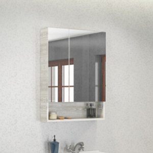 Зеркало-шкаф Comforty Никосия 60 дуб белый Зеркало-шкаф Comforty Никосия 60 дуб белый