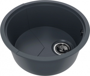 Мойка кухонная KitKraken Lake Graphite темно-cерая