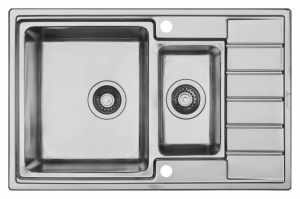 Мойка кухонная Seaman Eco Roma SMR-7850B с клапан-автоматом Мойка кухонная Seaman Eco Roma SMR-7850B с клапан-автоматом