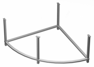 Каркас для ванны 1MarKa Afrodita 150x150 Каркас для ванны 1MarKa Afrodita 150x150