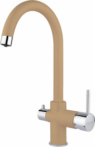Смеситель Florentina FL-06 Клио капучино, для кухонной мойки Смеситель Florentina FL-06 Клио капучино, для кухонной мойки