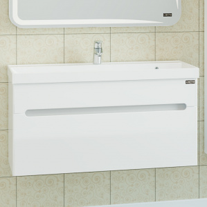 Тумба с раковиной СанТа Лондон 100 подвесная Тумба с раковиной СанТа Лондон 100 подвесная