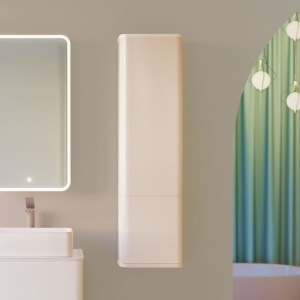 Шкаф-пенал Jorno Pastel 125 белый жемчуг Шкаф-пенал Jorno Pastel 125 белый жемчуг