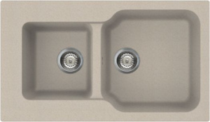 Мойка кухонная Omoikiri Maru 86-2-SA бежевая Мойка кухонная Omoikiri Maru 86-2-SA бежевая