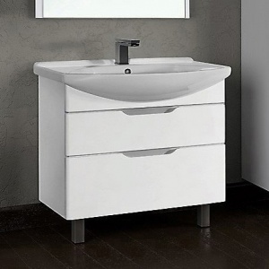 Тумба с раковиной Dreja.Eco Laguna Plus 105 белая Тумба с раковиной Dreja.Eco Laguna Plus 105 белая
