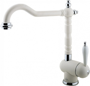 Смеситель Timo Morea 2406 F White для кухонной мойки Смеситель Timo Morea 2406 F White для кухонной мойки