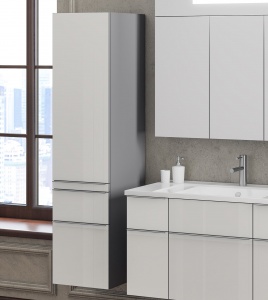 Шкаф-пенал Smile Кристалл 30 белый, L Шкаф-пенал Smile Кристалл 30 белый, L