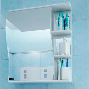 Зеркало-шкаф СанТа Волна 55 L Зеркало-шкаф СанТа Волна 55 L