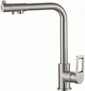 Смеситель Steel Hammer SH 572 SATIN для кухонной мойки Смеситель Steel Hammer SH 572 SATIN для кухонной мойки