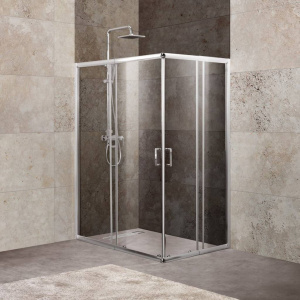 Душевой уголок BelBagno Unique AH-2-100/115-75/90-C-Cr стекло прозрачное Душевой уголок BelBagno Unique AH-2-100/115-75/90-C-Cr стекло прозрачное