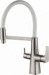 Смеситель Steel Hammer SH 818-8 SATIN для кухонной мойки Смеситель Steel Hammer SH 818-8 SATIN для кухонной мойки