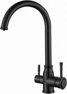 Смеситель Steel Hammer SH 763 INOX GRAFIT PVD для кухонной мойки Смеситель Steel Hammer SH 763 INOX GRAFIT PVD для кухонной мойки