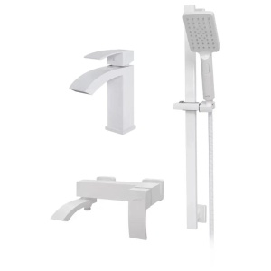 Набор для ванны 3 в 1 Hansberge H7077WW, белый