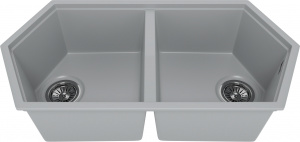 Мойка кухонная KitKraken Gulf Grey серая Мойка кухонная KitKraken Gulf Grey серая