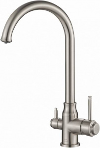 Смеситель Steel Hammer SH 763 SATIN для кухонной мойки Смеситель Steel Hammer SH 763 SATIN для кухонной мойки