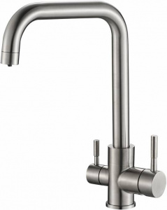 Смеситель Steel Hammer SH 715 INOX для кухонной мойки Смеситель Steel Hammer SH 715 INOX для кухонной мойки