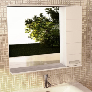 Зеркало-шкаф Comforty Модена 90, белый матовый Зеркало-шкаф Comforty Модена 90, белый матовый