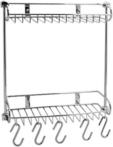 Полка Wasserkraft K-1422 2-ярусная, с крючками Полка Wasserkraft K-1422 2-ярусная, с крючками