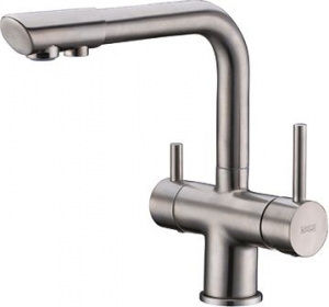 Смеситель Wasserkraft A8027 для кухонной мойки, матовый хром Смеситель Wasserkraft A8027 для кухонной мойки, матовый хром