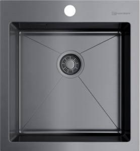 Мойка кухонная Omoikiri Akisame 46-GM вороненая сталь Мойка кухонная Omoikiri Akisame 46-GM вороненая сталь
