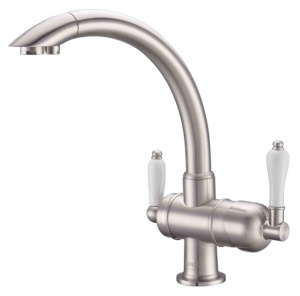 Смеситель Zorg Clean Water ZR 327 YF satin для кухонной мойки Смеситель Zorg Clean Water ZR 327 YF satin для кухонной мойки