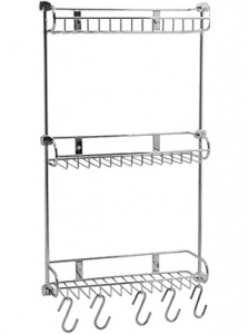 Полка Wasserkraft K-1433 3-ярусная, с крючками Полка Wasserkraft K-1433 3-ярусная, с крючками