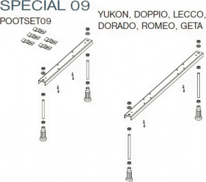 Ножки Riho POOTSET09 Ножки Riho POOTSET09