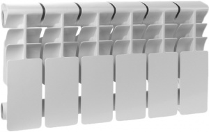 Радиатор алюминиевый Rommer Plus 200 6 секций Радиатор алюминиевый Rommer Plus 200 6 секций